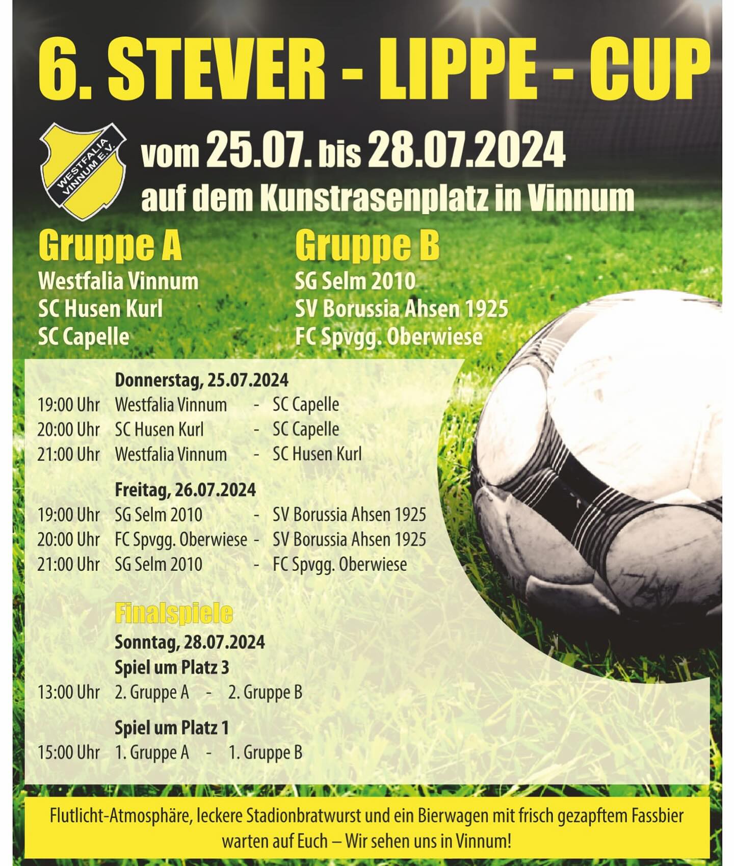 Du betrachtest gerade 25.-28.07. I 6. Stever-Lippe-Cup